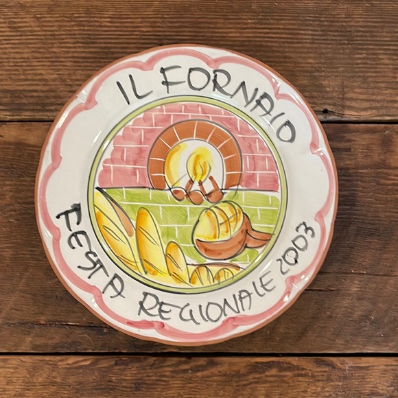 IL FORNAIO FESTA REGIONALE 2003 COLLECTIBLE ITALIAN PLATE - Picture 2 of 5